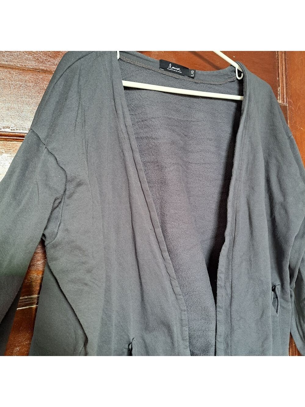🇨🇦 Louve Organic Cotton Open Cardigan Made in Quebec | Size Large | Ethical - Picture 7 of 12